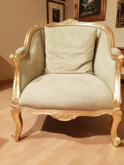 Poltroncina in stile barocco modello Sissi Zilio a prezzo scontato