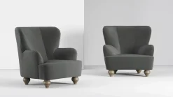 Poltroncina in stile design modello Sara Doimo salotti a prezzo scontato