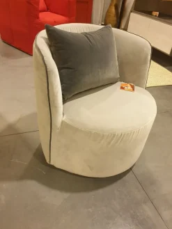 Poltroncina modello Chloe Ditre italia in Microfibra a prezzo Outlet