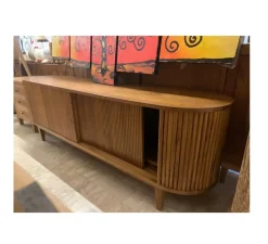 Porta tv per il soggiorno modello Mobile porta tv teak 200 di Outlet etnico scontato