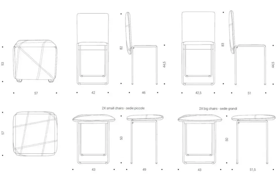 Pouf senza letto Cubix Ozzio in offerta