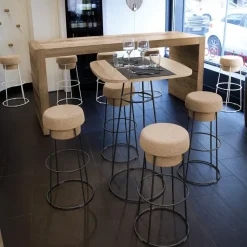 Sedia Bouchon da cucina realizzata in metallo scontata del 30%