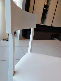 Sedia Brian da cucina realizzata in ecopelle scontata del 76%