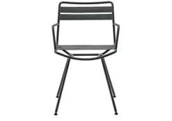 Sedia con braccioli Dan poltrona nera  di Zanotta a prezzo Outlet