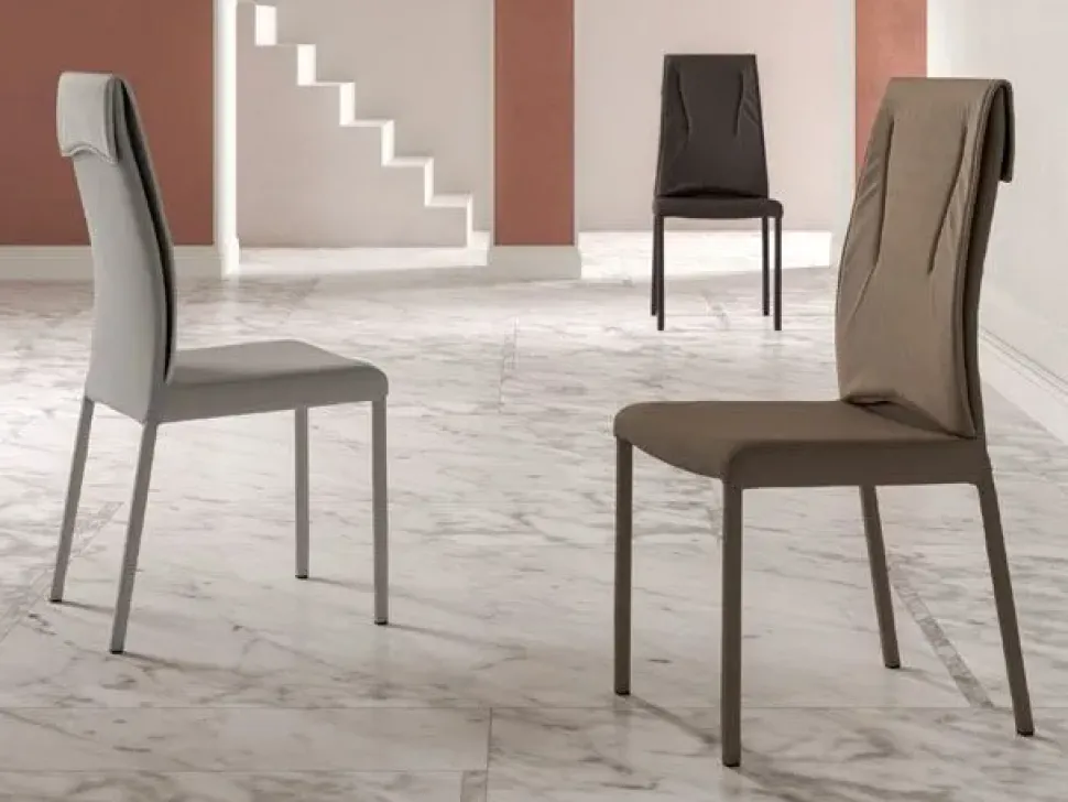 Sedia con schienale alto Luxy Ozzio a prezzo Outlet