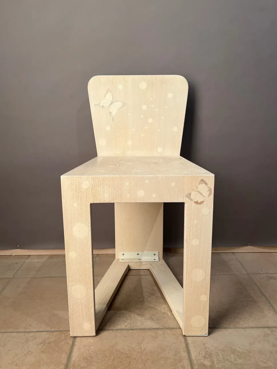 Sedia con schienale basso Mm 512 di Marchetti a prezzo scontato