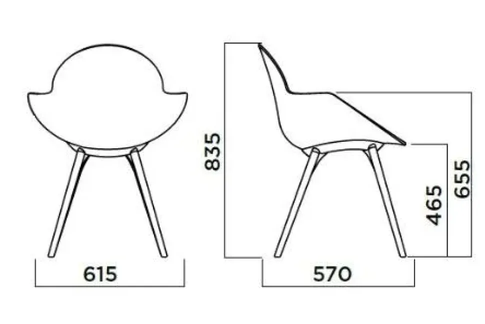 Sedia da cucina Cookie Infiniti SCONTATA