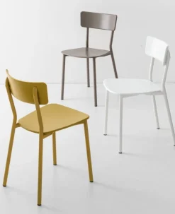 Sedia da cucina Jelly metal Connubia a prezzo Outlet