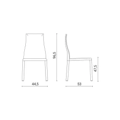 Sedia da soggiorno Beauty Easyline a prezzo Outlet