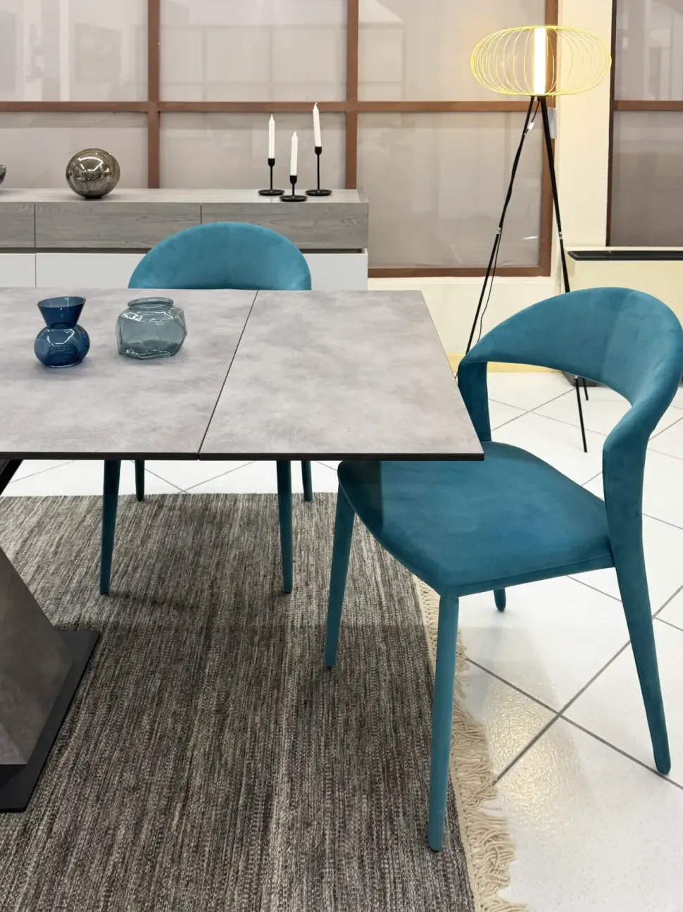 Sedia da soggiorno realizzata in tessuto Denver di Target point