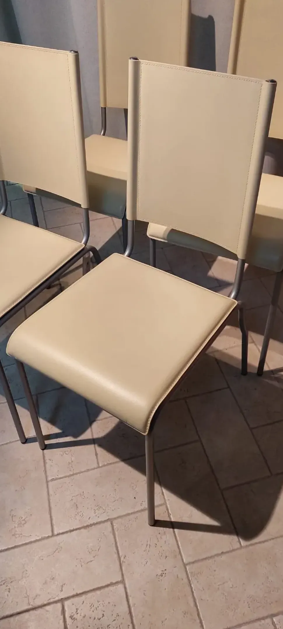 Sedia di Ponti terenghi modello Sedie cuoio da soggiorno in offerta -72%