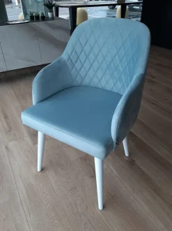 Sedia in tessuto con braccioli Poltroncina in offerta