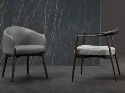 Sedia in tessuto modello Tekton di Flou