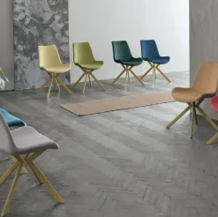 Sedia in tessuto modello Brasilia * di Target point