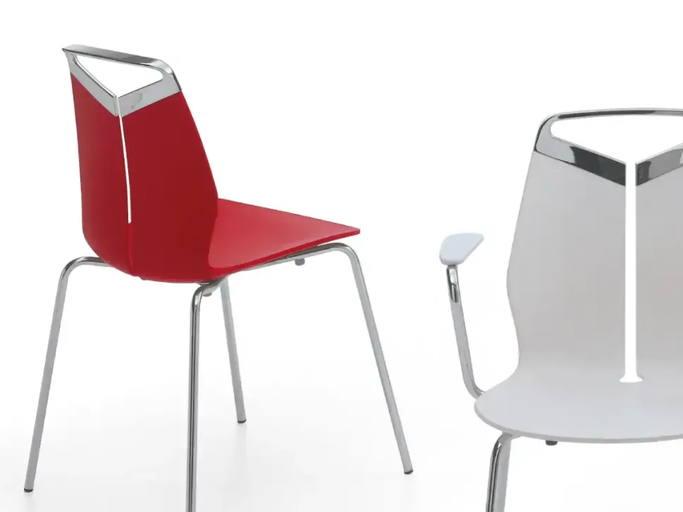 Sedia senza braccioli Gripp di Dexo a prezzo Outlet