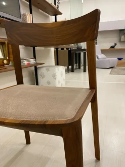 Sedia senza braccioli Mia leather Riva 1920 a prezzo scontato