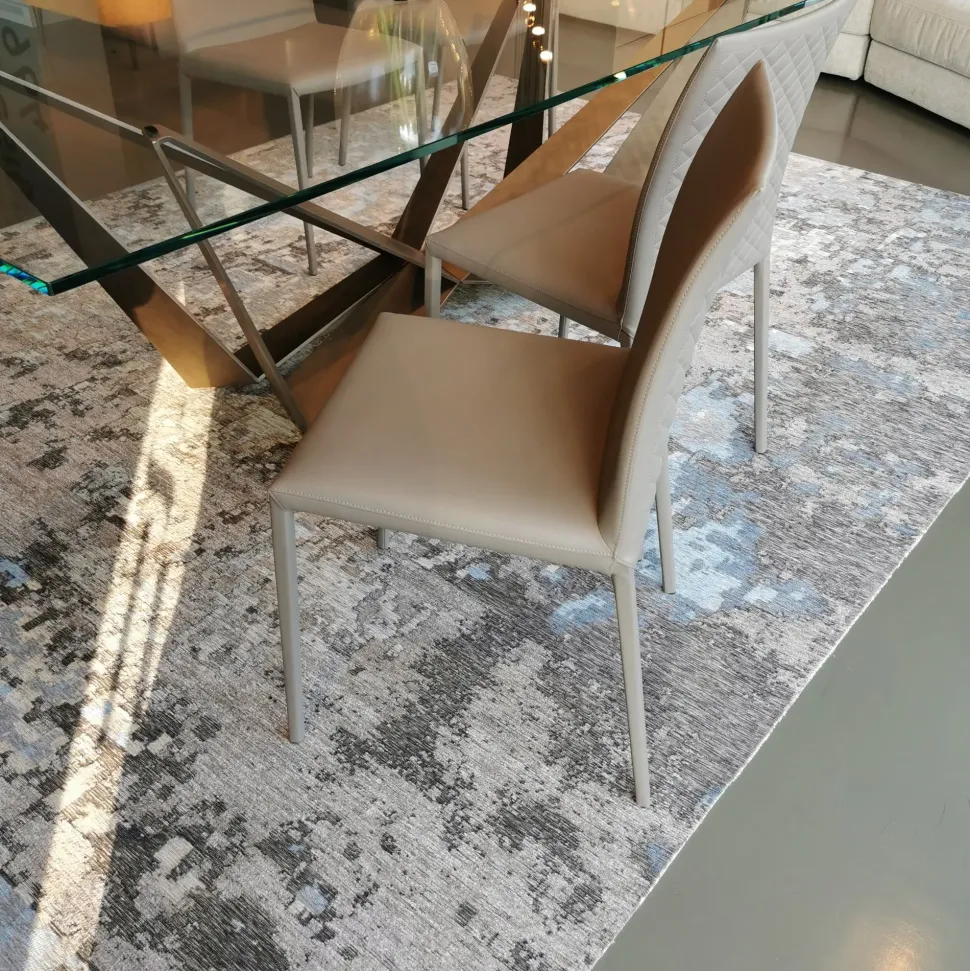 Sedia senza braccioli Norma couture di Cattelan italia a prezzo Outlet