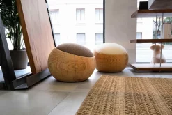 Sgabello Bigne' Riva 1920 con base centrale con sconto