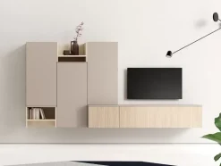 Soggiorno completo 03 di Artigianale in laminato materico in Offerta Outlet