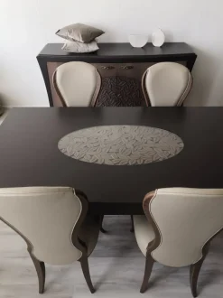 Soggiorno completo Arkeos di Vittorio grifoni in legno a prezzo Outlet