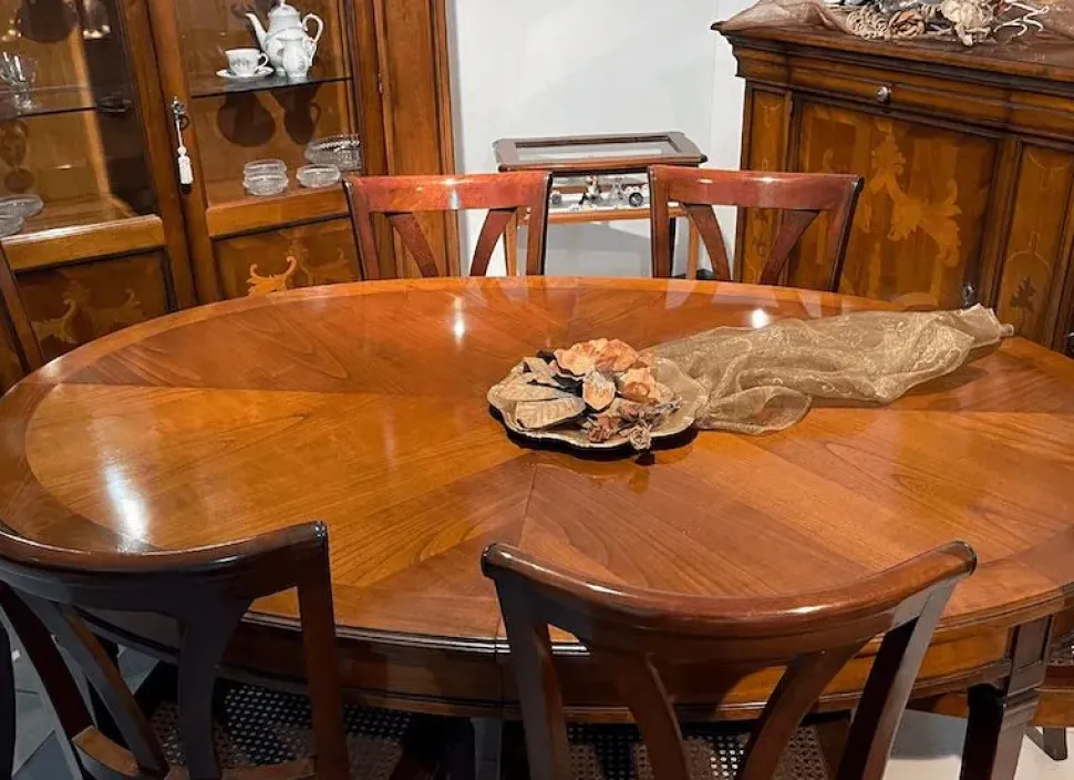 Soggiorno completo Ca' rezzonico di Collezione esclusiva in legno a prezzo Outlet