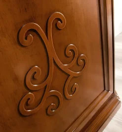 Soggiorno completo Credenza stile classico con rilievo di Collezione esclusiva in laminato materico in Offerta Outlet