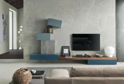 Soggiorno completo Horizon di Mobilgam in stile moderno a prezzi outlet