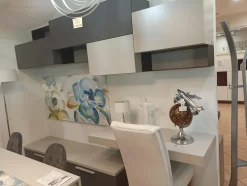 Soggiorno completo Luce  di Colombini casa in laminato opaco in Offerta Outlet