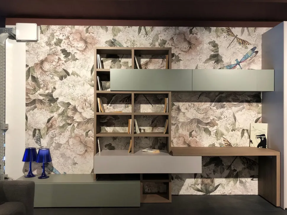 Soggiorno completo modello Line-up in stile moderno di Dielle a PREZZI OUTLET