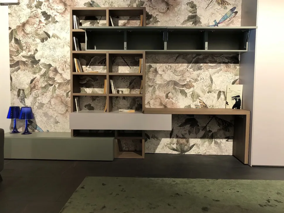 Soggiorno completo modello Line-up in stile moderno di Dielle a PREZZI OUTLET