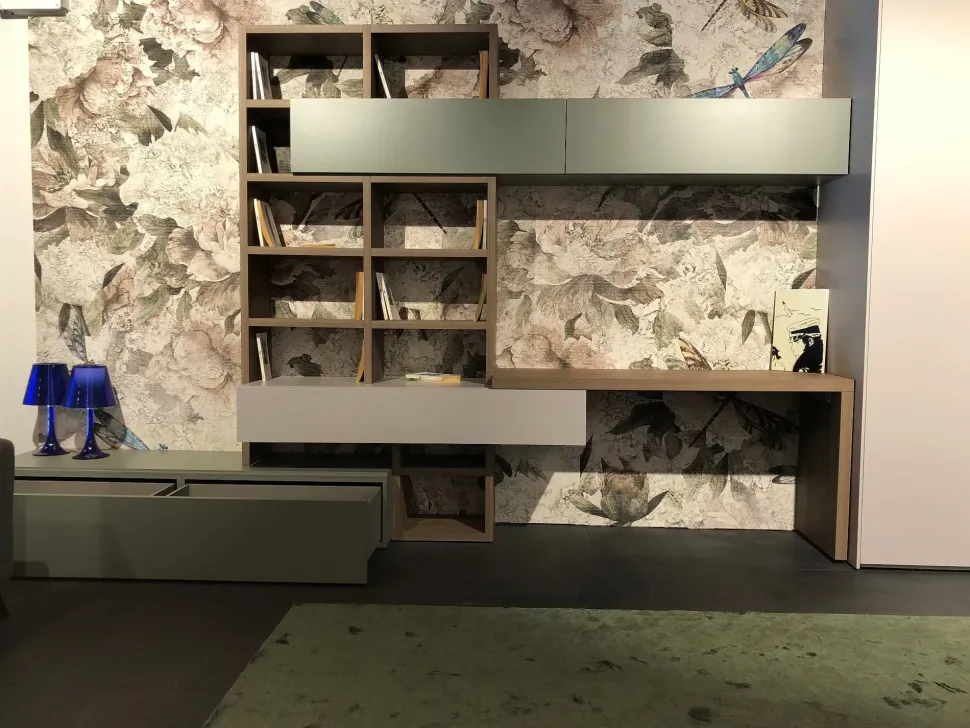 Soggiorno completo modello Line-up in stile moderno di Dielle a PREZZI OUTLET