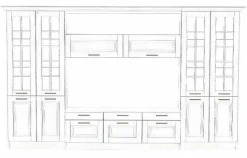 Soggiorno completo modello Mobile living asolo di Arredo3 in Offerta Outlet