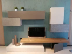 Soggiorno completo modello Horizon componibile di Mobilgam a prezzo Outlet