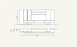 Soggiorno completo modello Day * in stile design di Orme a PREZZI OUTLET