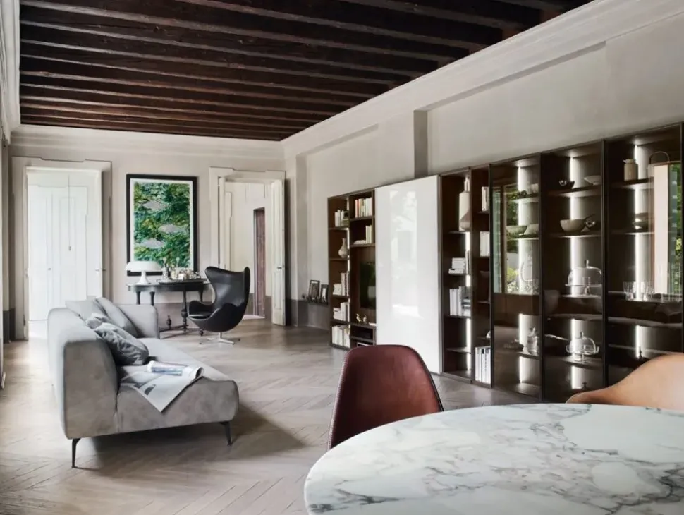 Soggiorno completo Modo m5c69 di Sangiacomo in stile moderno in offerta