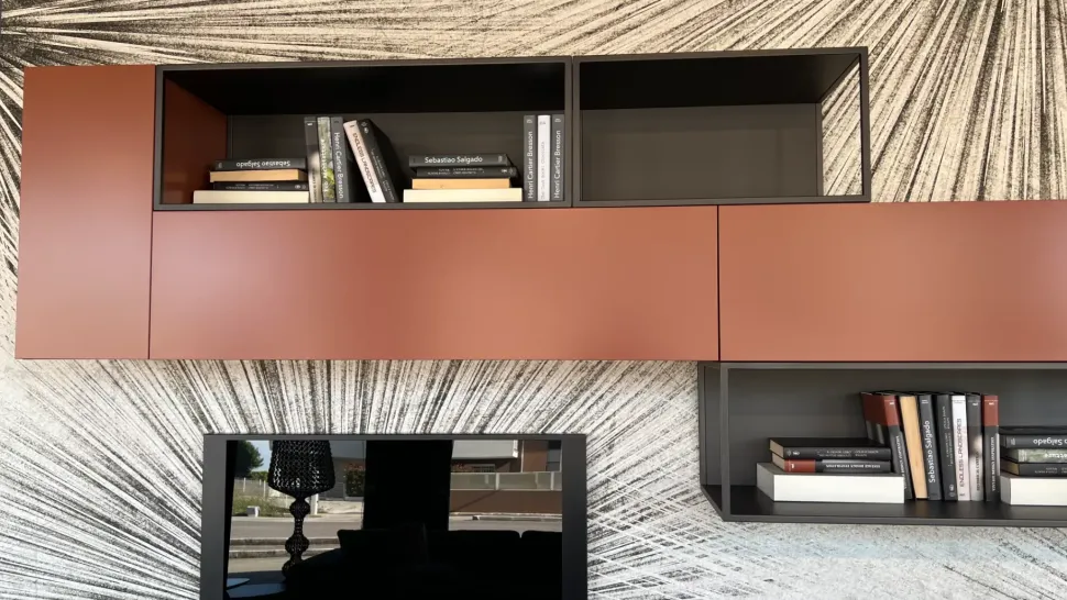 Soggiorno completo Mood living di Novamobili in stile design a prezzi outlet