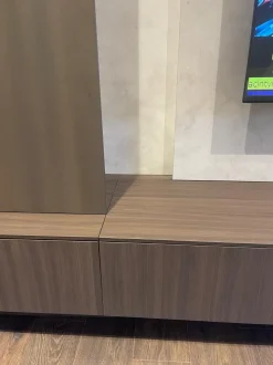 Soggiorno completo Parete modulnova mh6 di Modulnova in laminato materico a prezzo scontato