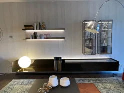 Soggiorno completo Rimadesio parete completa self plan di Rimadesio in metallo a prezzo scontato