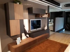 Soggiorno completo Soggiorno mobilegam in legno noce cannettato di Mobilgam in stile design con forte sconto