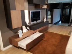 Soggiorno completo Soggiorno mobilegam in legno  noce cannettato di Mobilgam in stile design con forte sconto