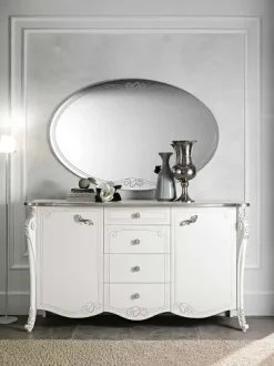 Soggiorno completo Viola composizione 04 di Mobilpiu in legno a prezzo Outlet