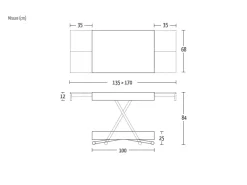 Tavolino trasformabile in tavolo rettangolare Compact Altacom a prezzo scontato