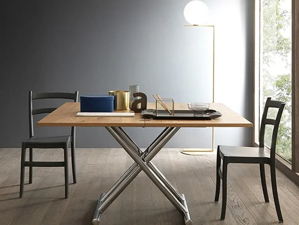 Tavolino trasformabile in tavolo in legno Universe Altacom in Offerta Outlet
