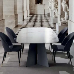 Tavolo 608 La seggiola in marmo Fisso scontato 31%