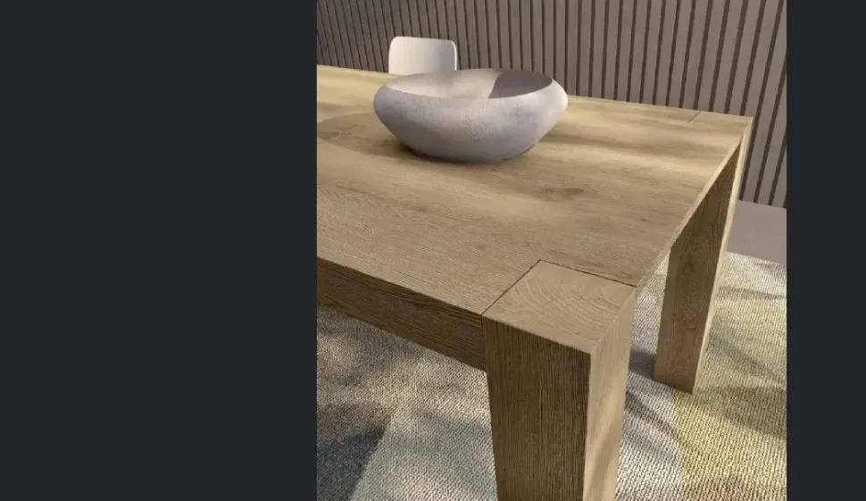 Tavolo Acheo * Fratelli mirandola in legno Rettangolare allungabile scontato 30%