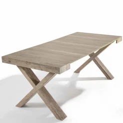 Tavolo allungabile Doppia x Artigianale a prezzo ribassato