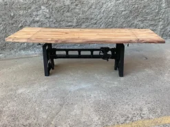 Tavolo allungabile Tavolo allungabile crank con manovella Outlet etnico a prezzo scontato