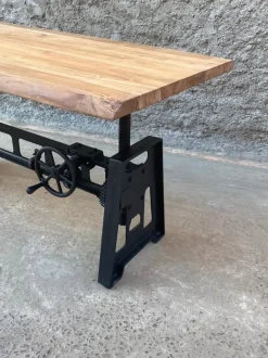 Tavolo allungabile Tavolo allungabile crank con manovella  Outlet etnico a prezzo scontato