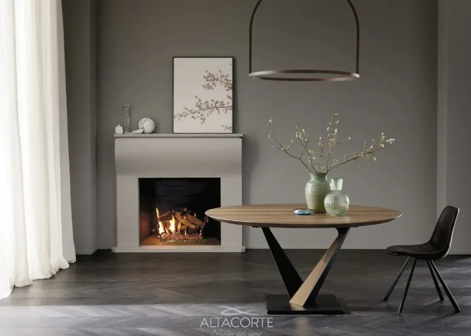 Tavolo Alta corte West in legno rovere massello PREZZI OUTLET -30%