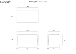 Tavolo Artigianale Bok PREZZI OUTLET -26%